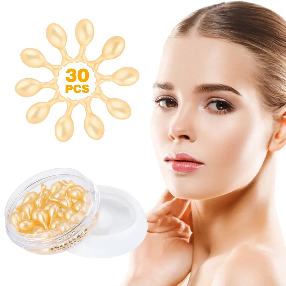 NEW Arrivals 90PCS Set Korean Hyaluronic Acid Capsules Serum Hydrating Repair Moisturizing Essence Liquid Facial Deeply Nourishes Firming Korean Skin Care Products
