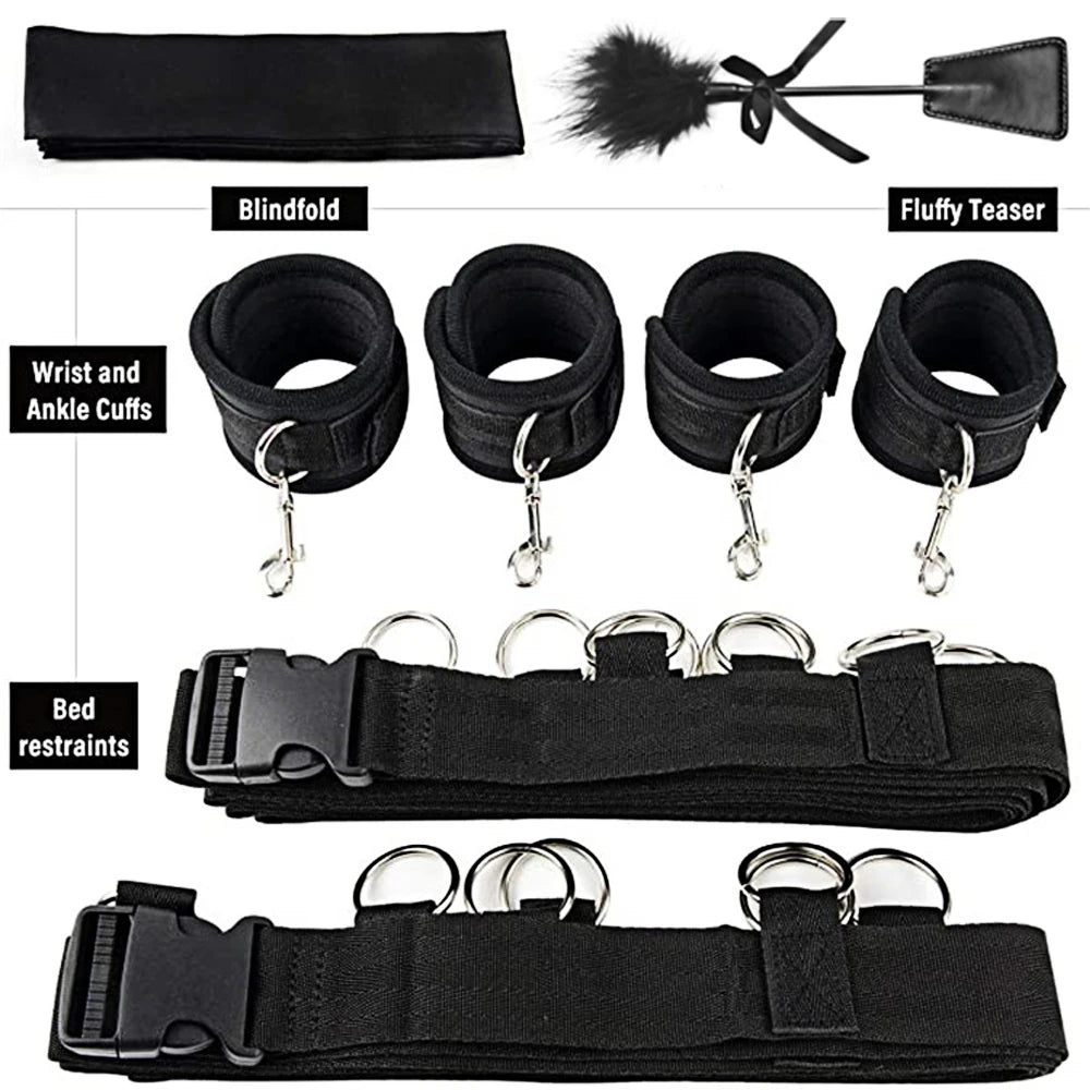Adult Handcuffs and Shackles Fun Games Bondage Suits Bondage Belts Leg-opening Sex Toys Couple Sex Games Sex Accessories Sex Toy