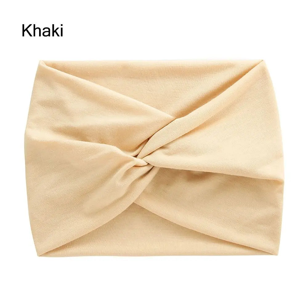 NEW Arrivals 29 Colors/Patterns Sports Bohemian Wide Cotton Stretch Headbands Women Headwrap Yoga Hair Bands Headwear Bandana Twisted Wide Headbands Hair Accessories