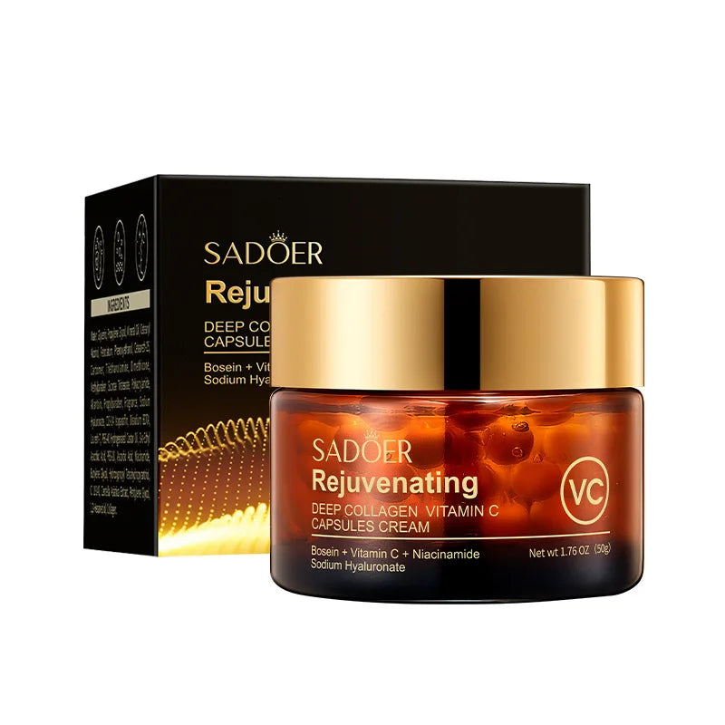 Instant Remove Wrinkle Korean Caviar/Pearl/DNA Sodium/Capsule Cream Retinol Face Anti-Aging Firming Lifting Fade Fine Lines Improve Skin Moisturize Brighten Women Skin Care Supplies Korean Cosmetic Products