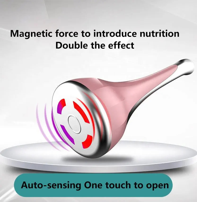 New 3 In1 Ultrasonic Ion Microcurrent Introduce Woman Lifting And Firming Facial Vibration Beauty Face Eye Massager Skin Care