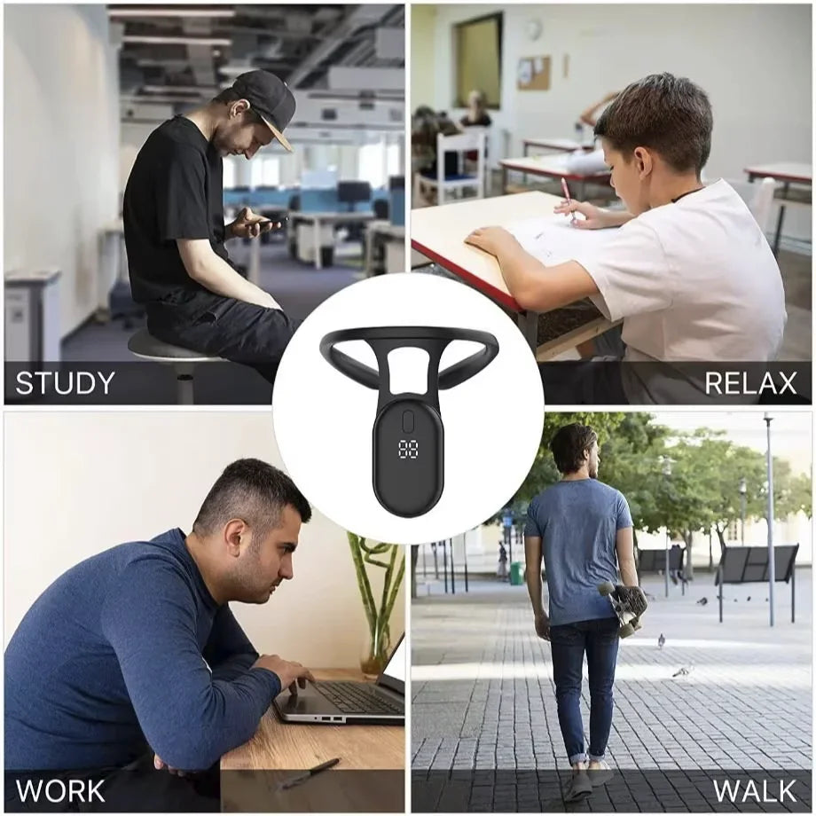 NEW Arrivals Smart Posture Corrector Micro Vibration Posture Training Reminder Sensor Back Posture Neck Hump Corrector for Adult Kids Health Care Supplies