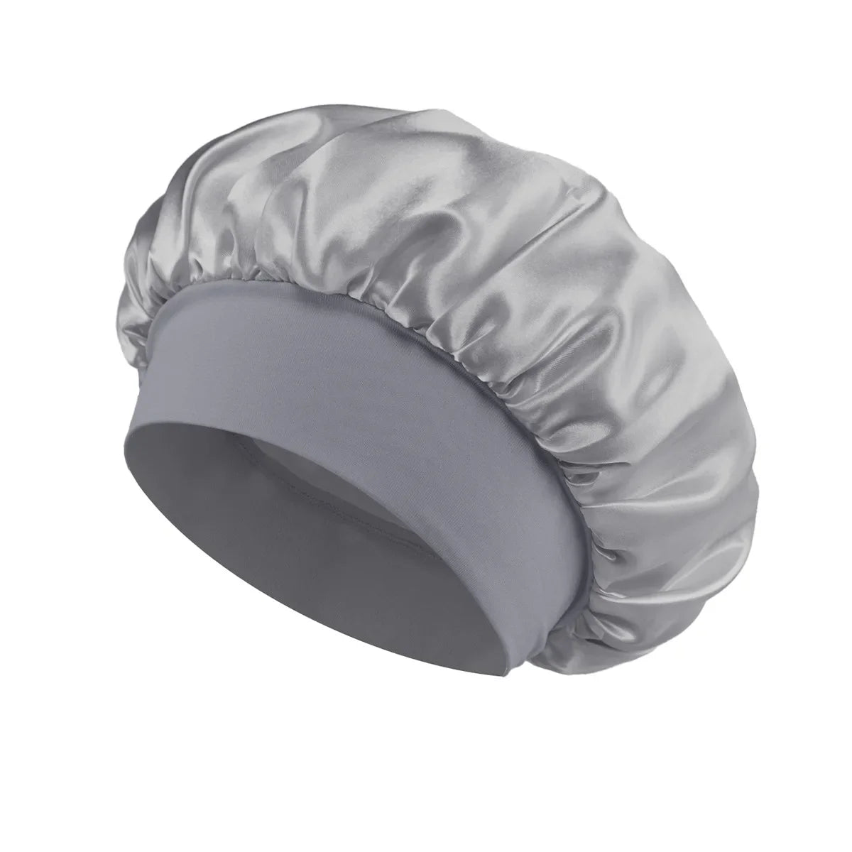 NEW Arrivals 13 Colors Soft Silk Satin Lined Bonnet Large Satin Hair Bonnet Household Sleep Shower Cap Hair Wrap Cover for Long Hair Ladies Beauty Salon Spa Tools Women Hair Care Accessories
