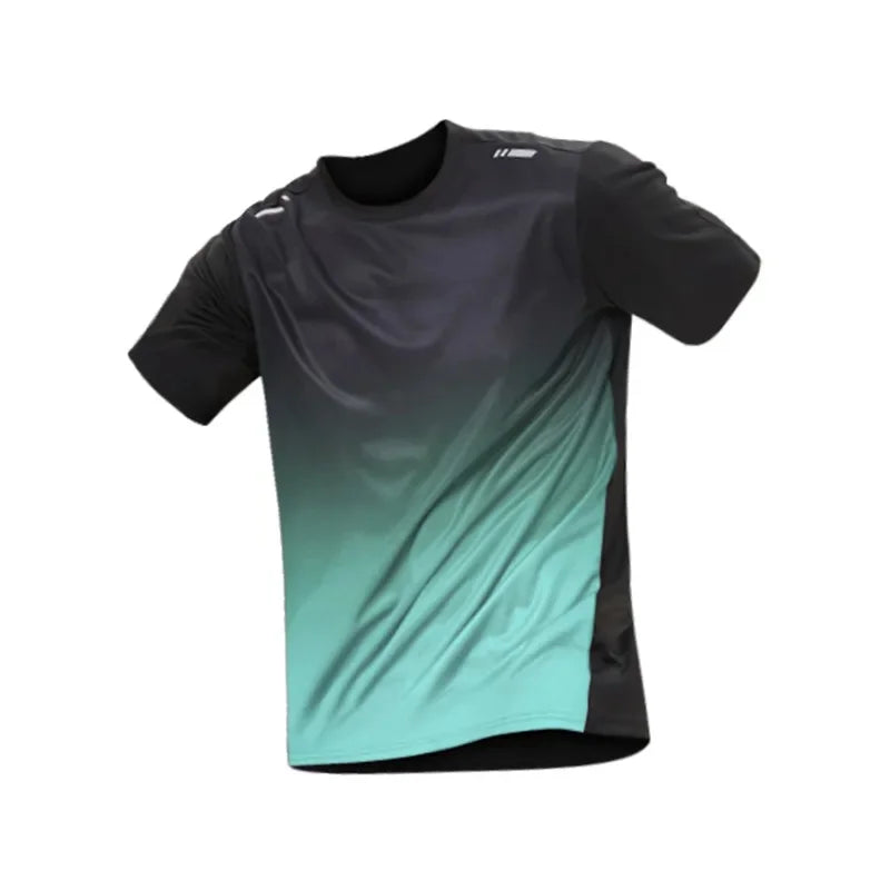 NEW Arrivals M-5 XL (100Kg+) 5 Colors Quick Dry Short Sleeve Men's T-Shirt Sport Top Summer Running Fitness Cycling Clothes Breathable Half Sleeve Thin Style Ins Men Sports Apparel Supplies