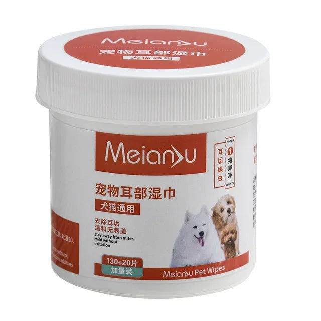 NEW Arrivals 3/5 Boxes Korean Pet Wipes 150PCS of Pet Wipes, Dogs Cats Eye and Ear Cleaning Wax Stain Removal Wipes, Puppy and kitten Hygiene Accessories Pets Health Care Supplies