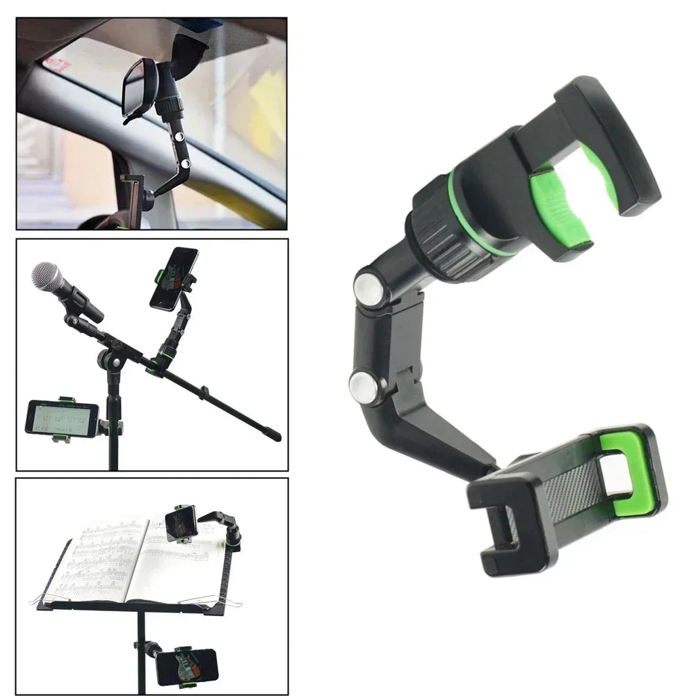 NEW Rearview Mirror Phone Holder, 360° Rotatable and Retractable Car Phone Mount, Multifunctional Rear View Mirror Holder for All Cars Mobile Phones Accessories