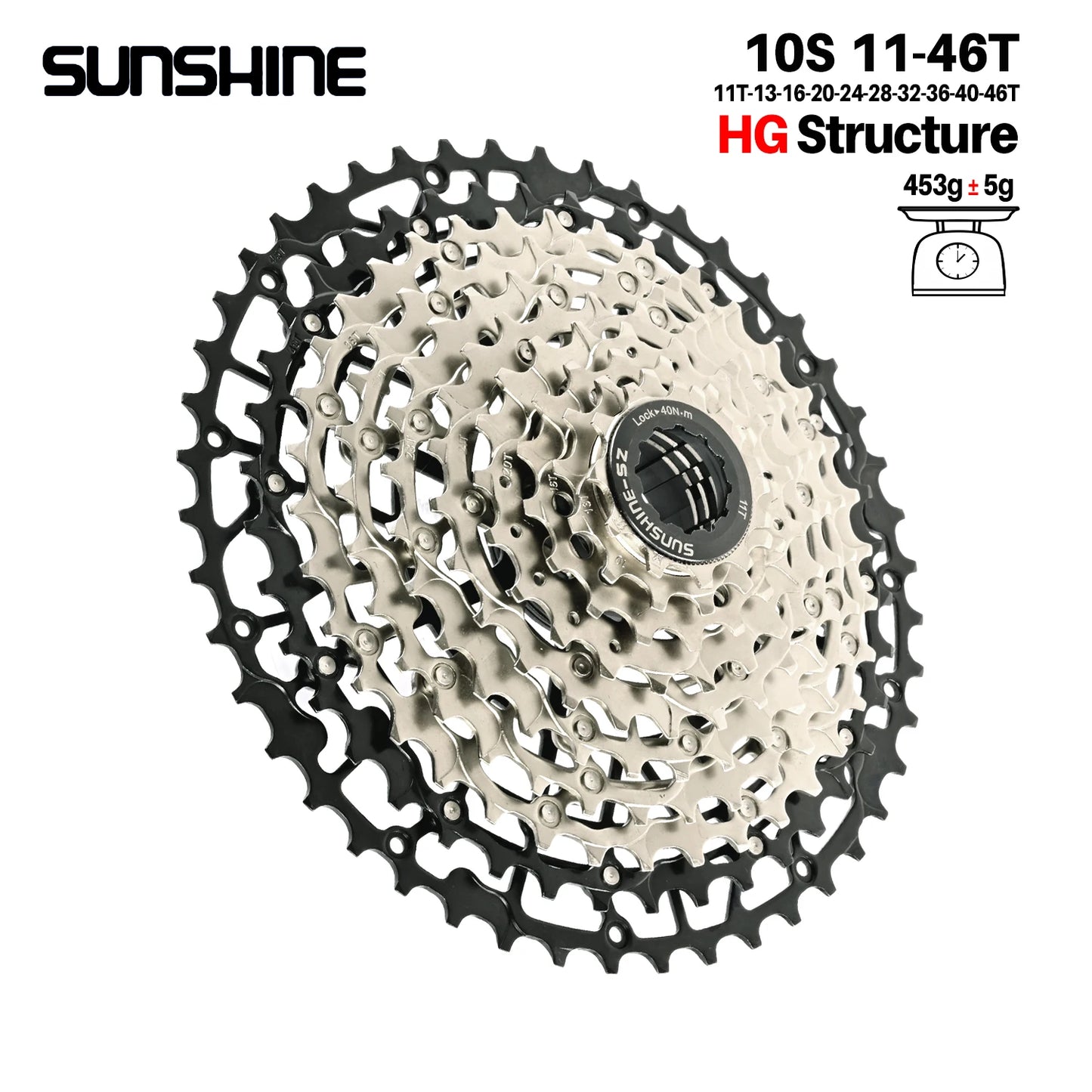 Ultralight Bicycle Cassette Freewheel Carbon Steel Material 9/10/11/12/13 Speed HG Structure Sprocket for Mountain Bike Bicycle Accessories Sports Supplies