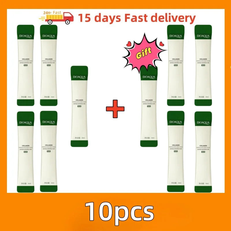 Buy 15 Get 15 Free 30pcs Korean Centella Collagen Sleeping Facial Masks Skincare Anti Wrinkle Anti-Aging Moisturizing Face Mask Korean Skin Care Products
