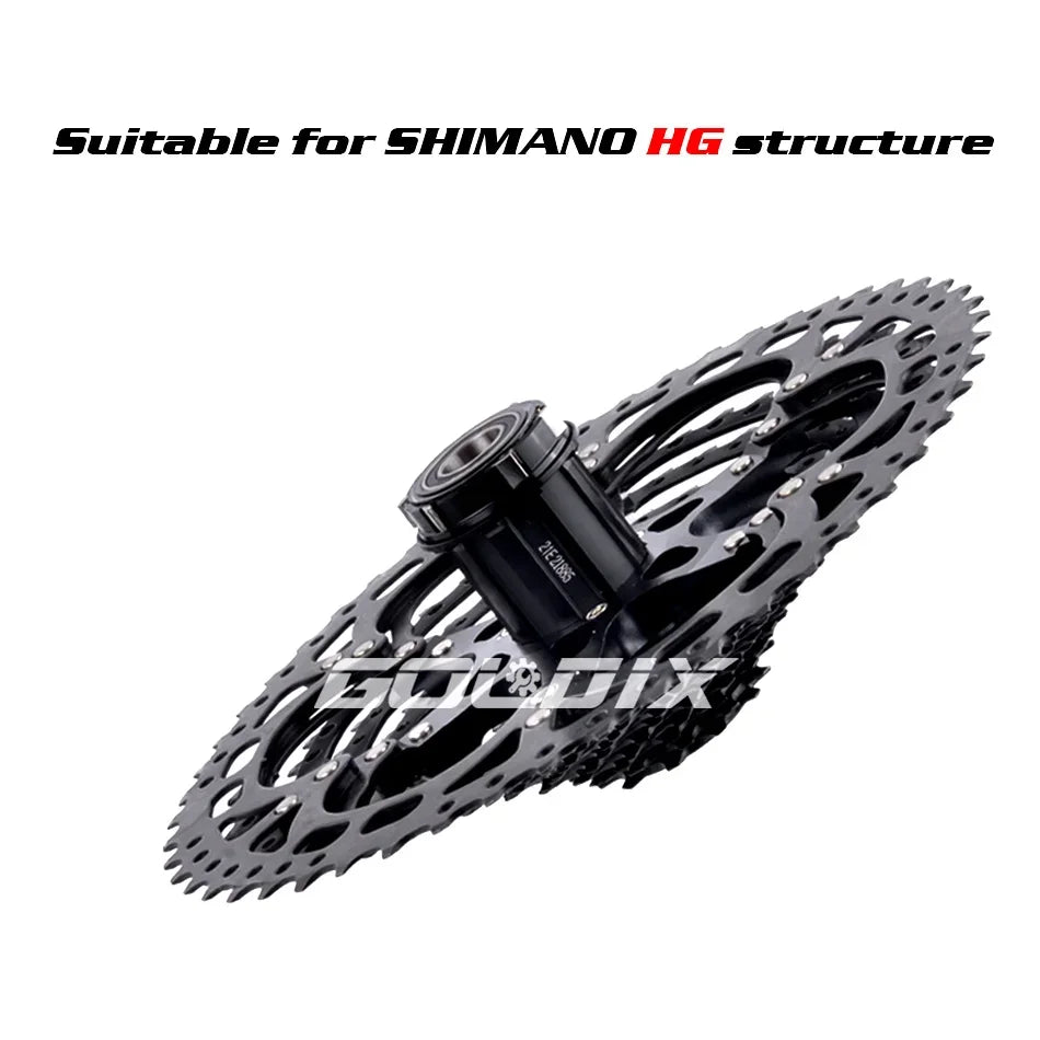 NEW Black MTB Cassette 8/9/10/11/12 Speed 40/42/46/50/50T K7 8/9/10/11/12v Bicycle Freewheel Bicycle Sprocket for Shimano HG Bicycle Accessories Sports Supplies