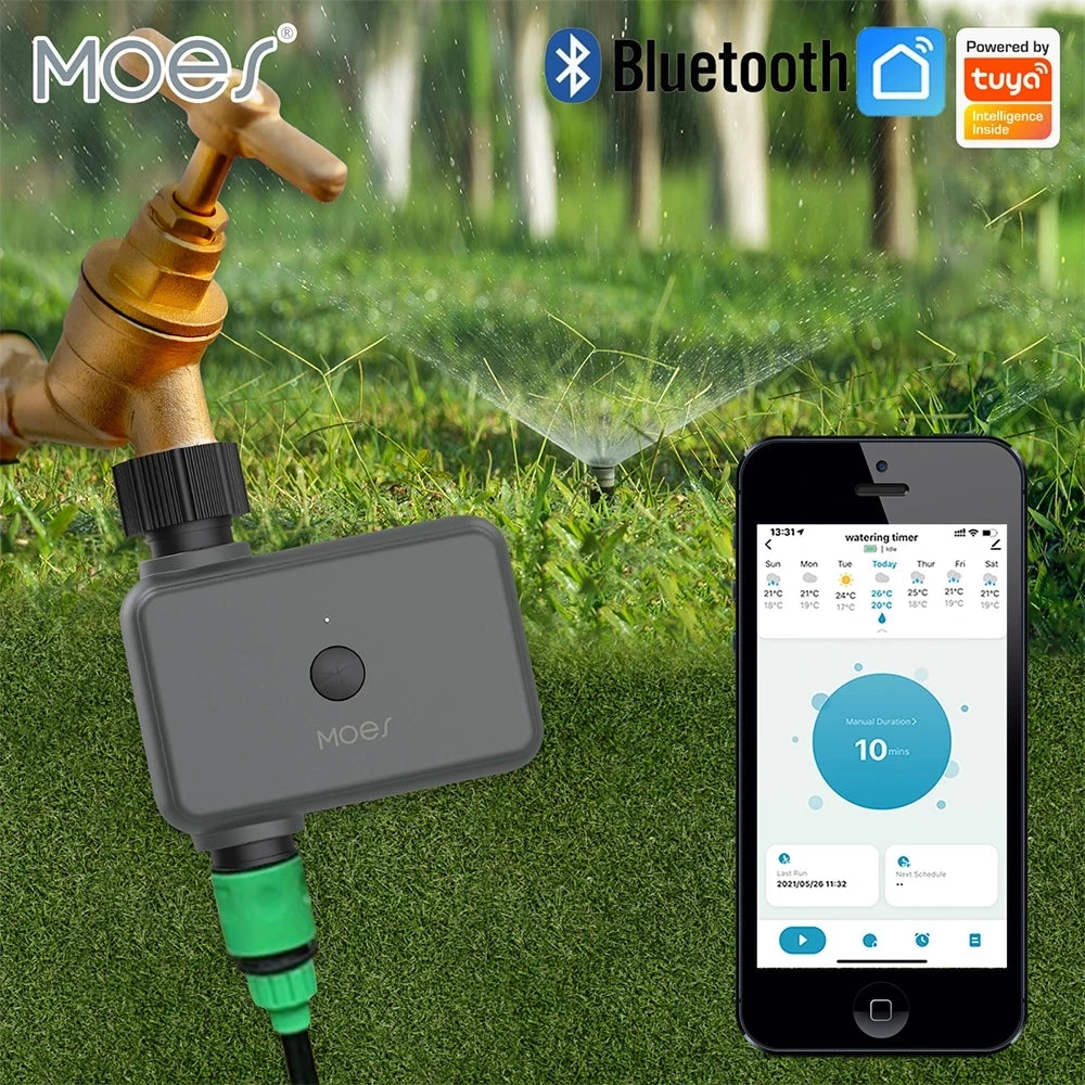 TUYA App Smart Bluetooth Garden Watering Valve Irrigation Timers Remote Controller Filter Washable Programmable Timed Sprinkler