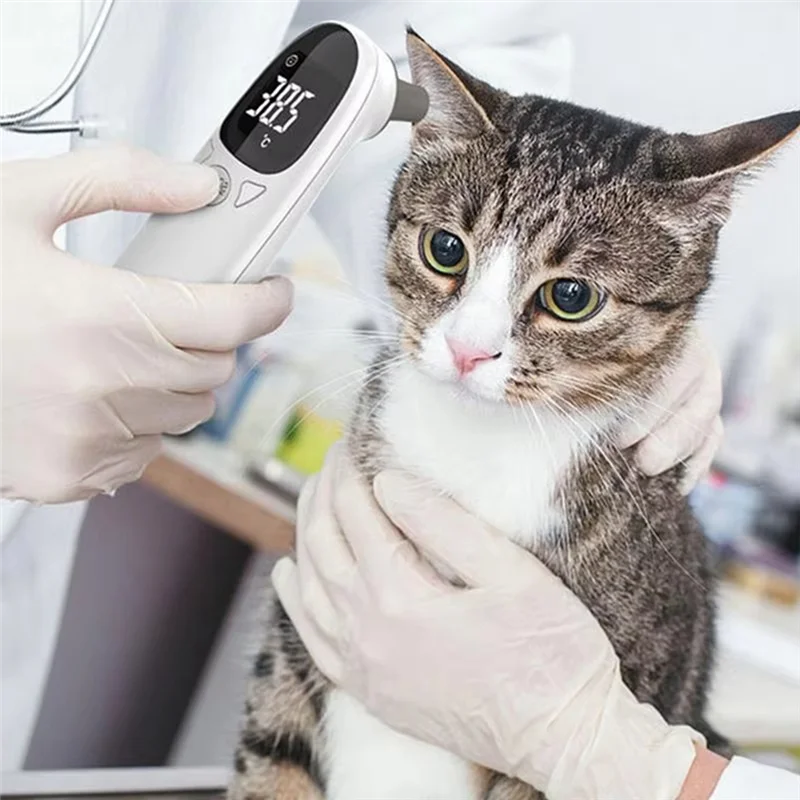 NEW A04G-Dogs Cats Horses Ear Thermometer Animal Thermometer Non-Contact Electronic For Home And Clinic Vet Accessories Pets Heath Care Supplies