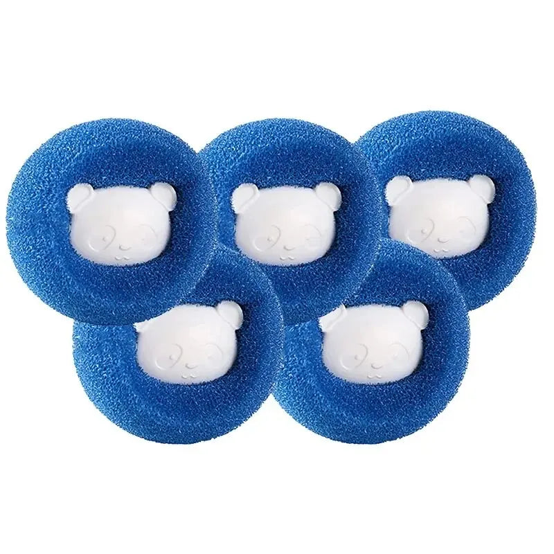 5pcs Set Pet Hair Remover Reusable Ball Laundry Washing Machine Filter Wool Sticker Cat Hair Remover Pet Fur Lint Catcher Home Hotels Use Clothes Cleaning Laundry Accessories