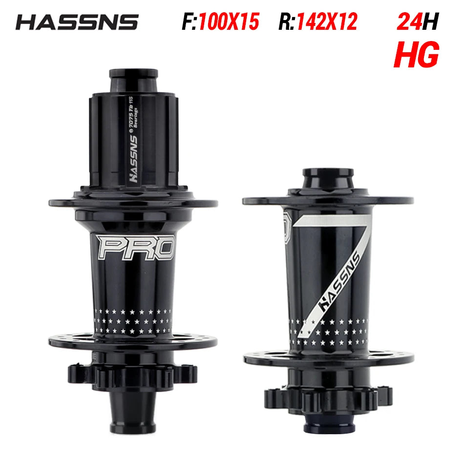 NEW Arrivals PRO7 Bicycle Hub 24/32Holes J-Bend Spokes THRU Axle 12X142 HG/XD/MS 4Pcs Set Sealed Bearing for SHIMANO Mountain Bike Road Racing Bikes Freehub Bicycle Accessories