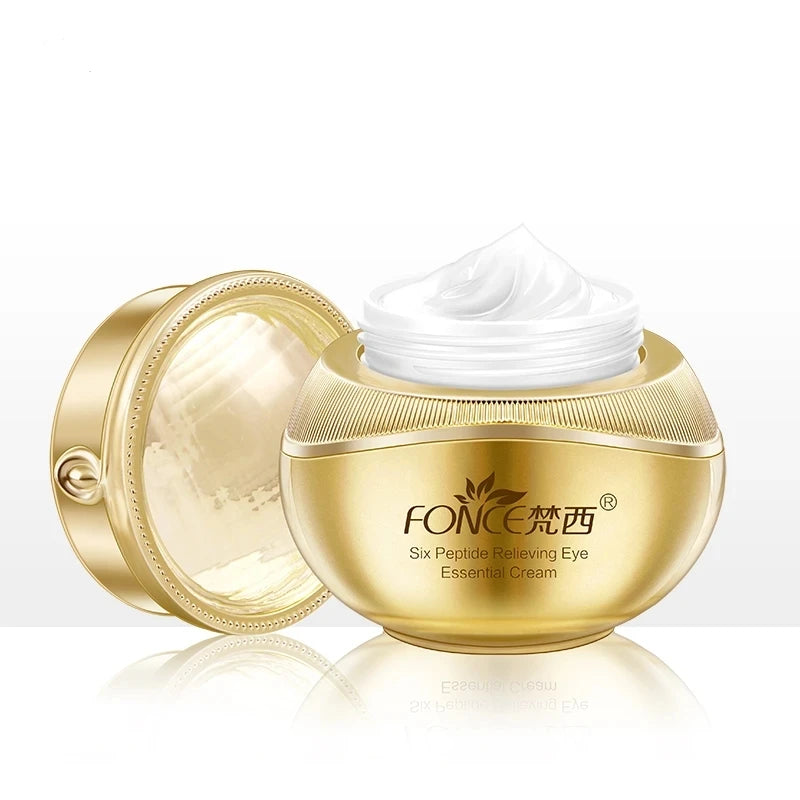 Fonce Six Peptides Firming Anti Wrinkle Refreshing Eye Cream 20g Anti-wrinkle Dark Circles Eye Care Firm skin Fades Fine Lines