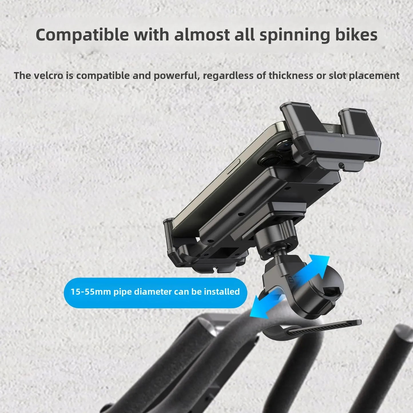 NEW Arrivals Universal Mountaintop Electric Vehicle Dynamic Bicycle Fitness Equipment Baby Phone Tablet Anti-Loose Support Holder Sports Supplies