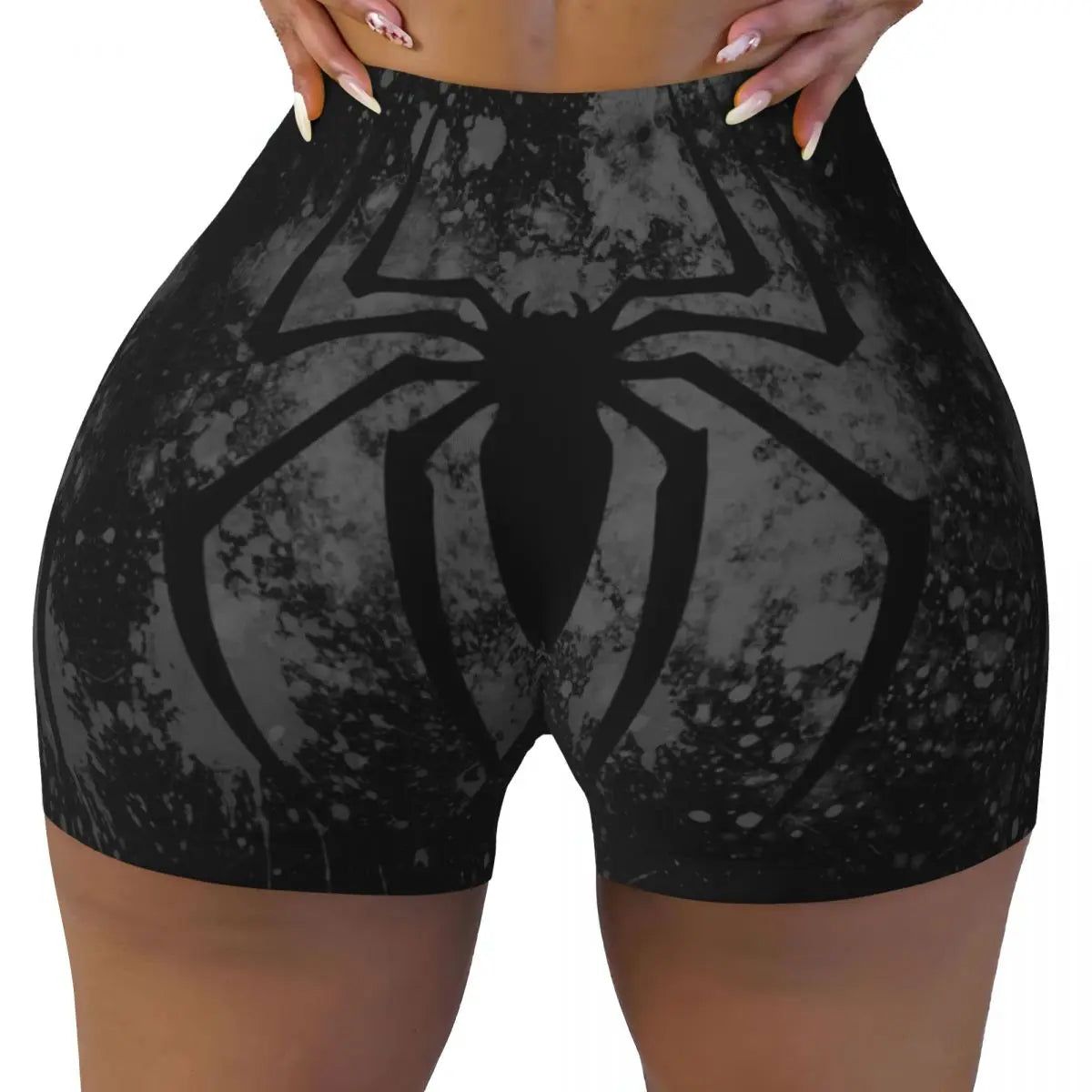 NEW Arrivals Sexy Hot Women Spiderman Summer Outdoor Beach Party Workout Running Hiking Yoga Shorts Gym Athletic Biker Cycling Shorts Girls Fashion Apparel Accessories