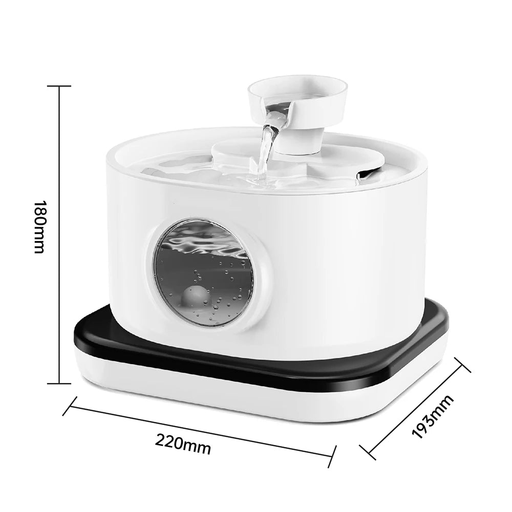 NEW Arrivals 3L Wireless Recharging Sensor Cat Water Drinking Fountain Battery Operated Automatic Pet Motion Sensor Dog Water Dispenser Bowl Pets Supplies