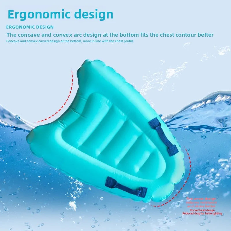 NEW 1pc Oxford Cloth Inflatable Bed Surfboard Swimming Floating Row Inflatable Surfboard With Handle For Beach Surfing Summer Sports Supplies