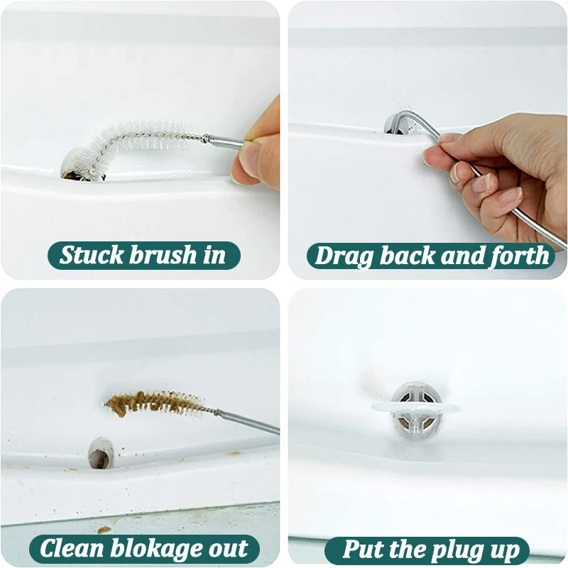 NEW 5PCS Set Refrigerator Drain Hole Clog Remover Fridge Hole Brush Water Outlet Cleaner for Household Clean Dredge Cleaning Tools
