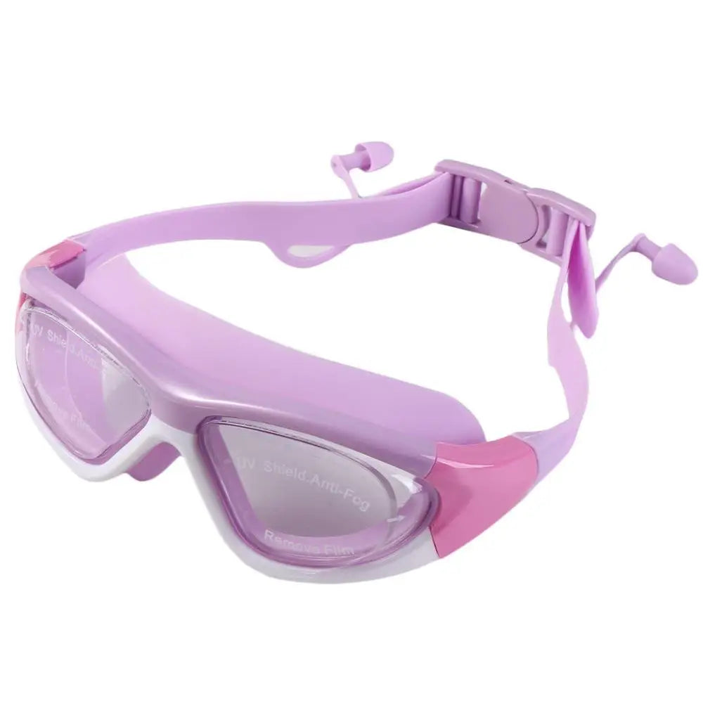 NEW Sports Eyewear Earplug Silicone Anti-Fog UV Protection Waterproof Swimming Glasses Underwater Goggles Swim Goggles Swim Eyewear