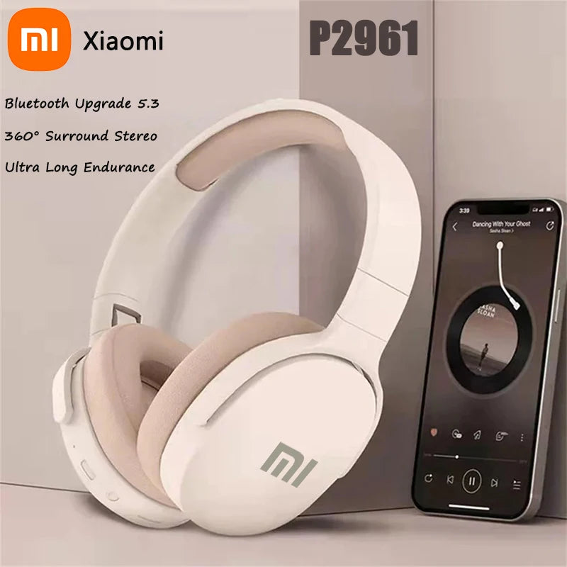 Xiaomi Original P2961 Wireless Headphones Bluetooth 5.3 Earphones For Samsung iPhone Stereo Sound HiFi Headset Game Earbuds With Microphone Electronics Sports Supplies