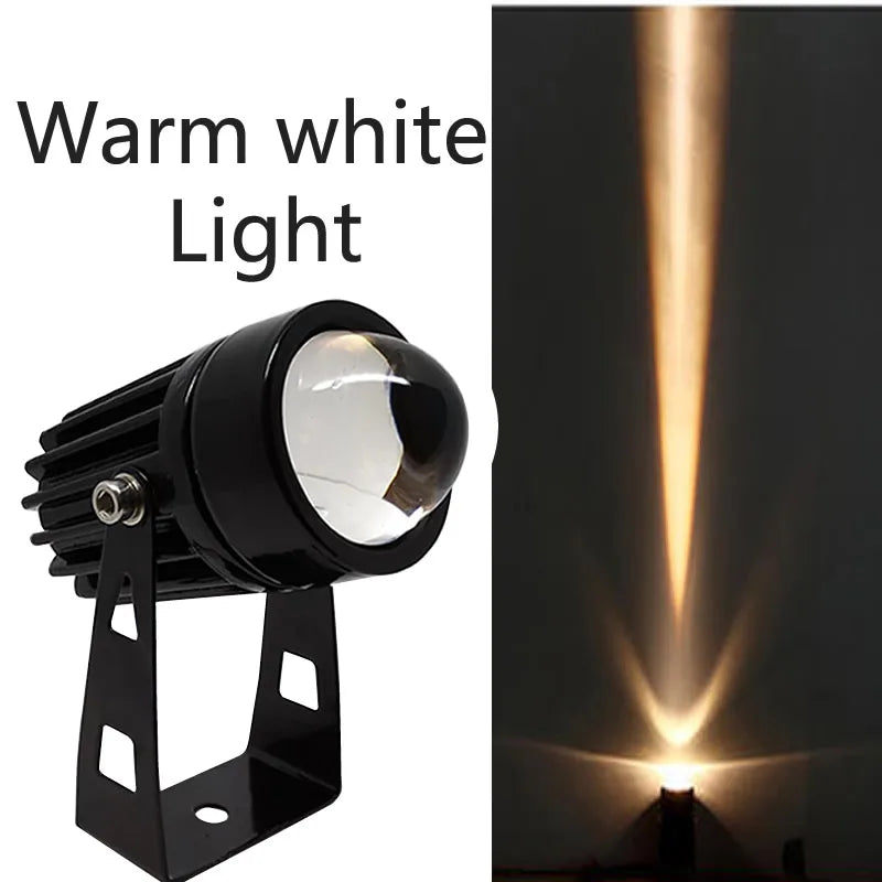 NEW Outdoor LED Wall Spotlight 12W Home Landscape Lighting 110V 220V Red Green Blue RGB Remote Lights Waterproof One Beam Home Outdoor Decoration Supplies