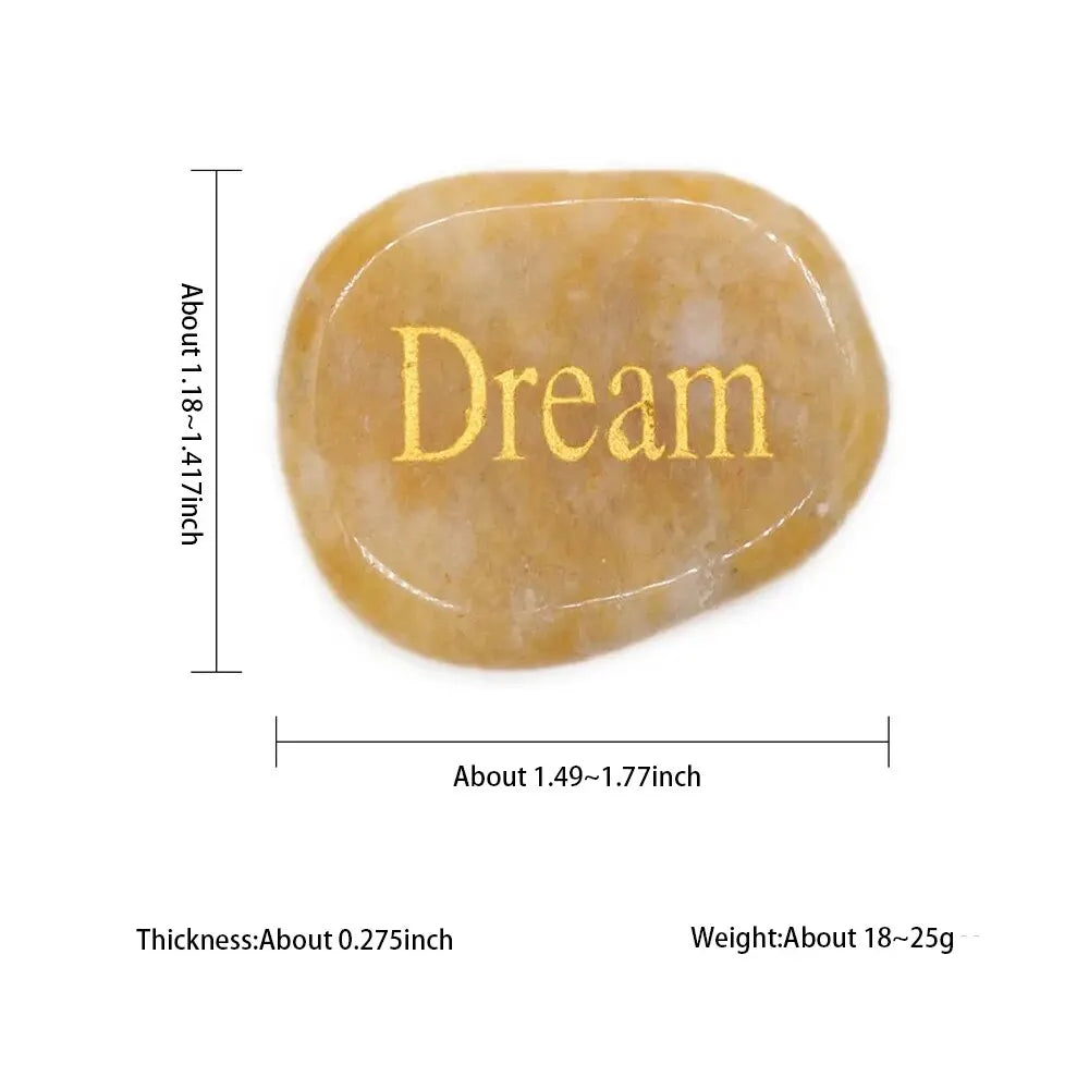 2pcs/Set Natural Stone Inspirational Stones Crystal Amethyst Quartz Tiger Eye Onyx Engraving Room Decoration Jewelry Accessories
