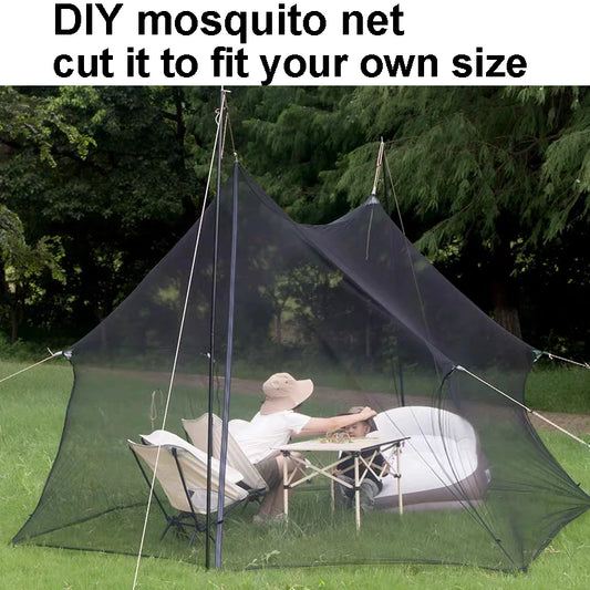 NEW Arrivals 3x15M Black Color DIY Mosquito Net Black Camp Outdoor Hunt Garden Dormitory Tent Picnic Camping Cut Fit Size Mosquito Nets 2*3m 3*5/15m Netting