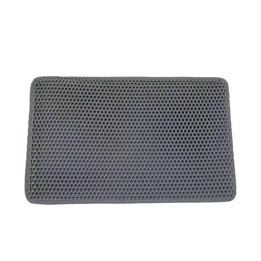 NEW Arrivals S-XL( 60X90CM) 6 Colors Cat Litter Mat Waterproof Urine Proof Kitty Litter Mat Honeycomb Double Layer Litter Box Mat Skidproof Soft EVA Cat Litter Mat Pets Hygiene Supplies