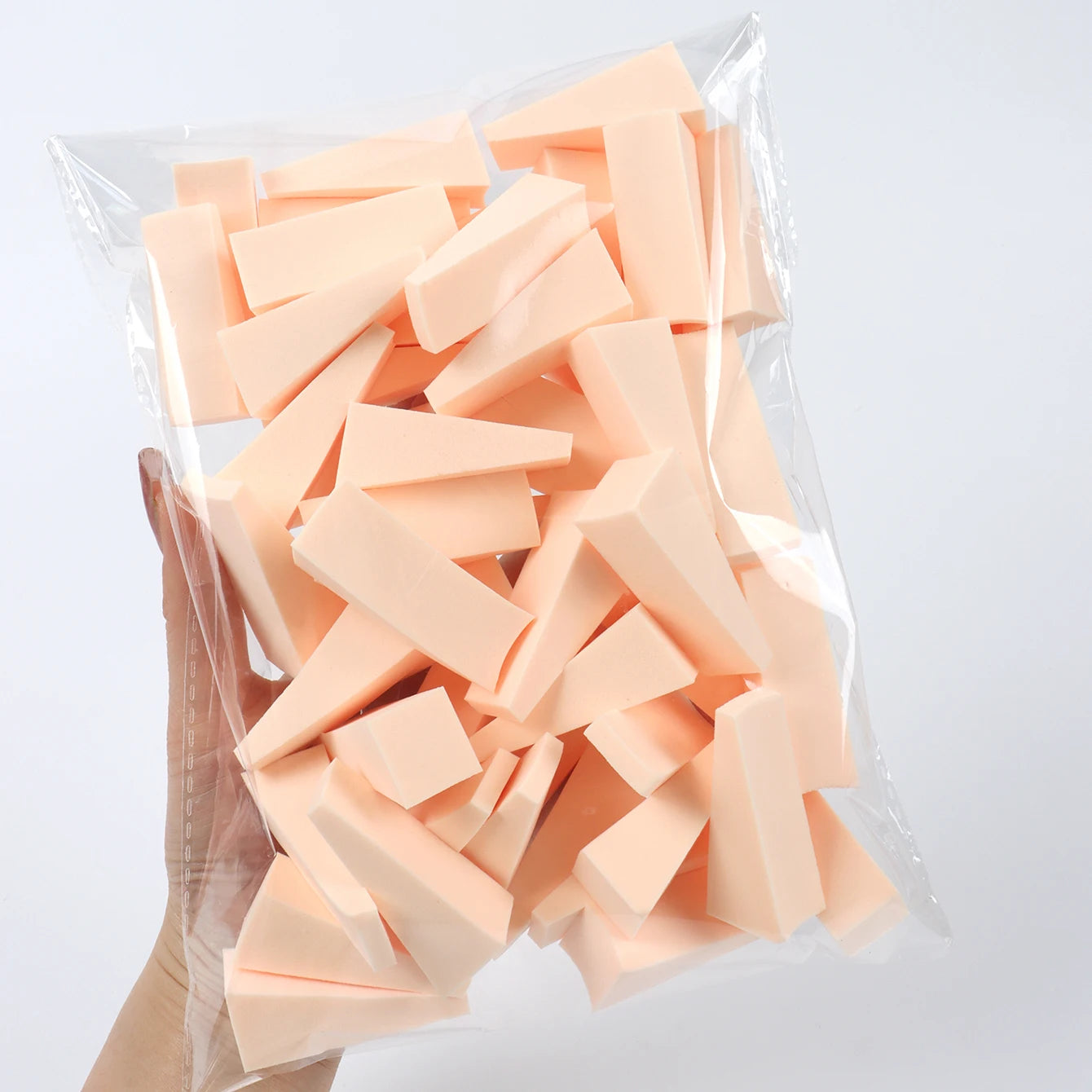 NEW Arrivals 50 PCS Set of Random Color Facial Curve Mixed Make-Up Sponge, Latex-Free, Small Wedge-Shaped Smooth Application Beauty Sponge Applicator Women Cosmetic Accessories