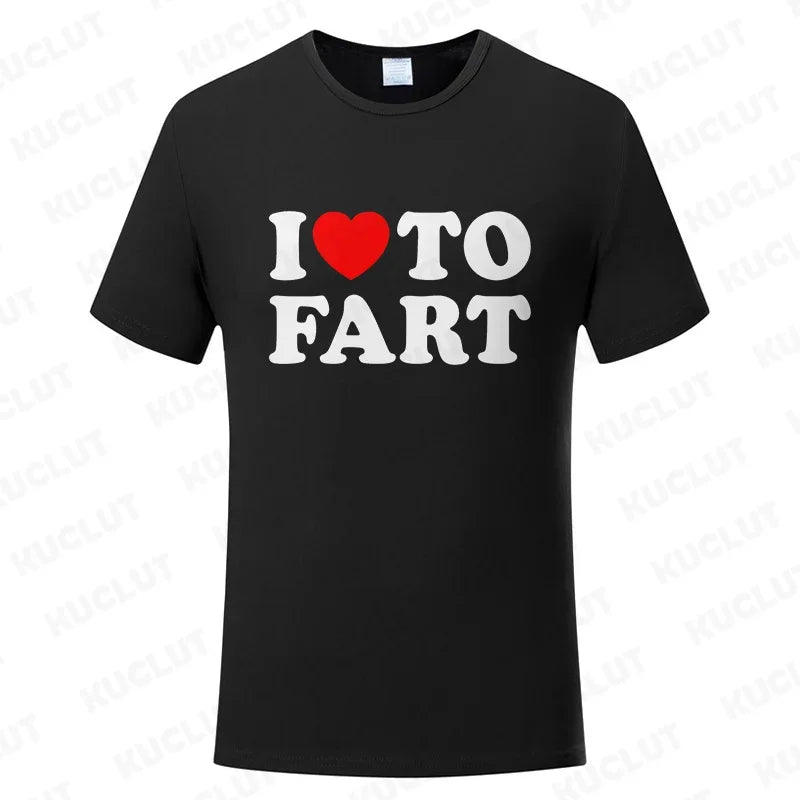 NEW Arrivals S-4XL Plus Size *I Love to Fart- Huge Fart Loading* Women Men's T-Shirt Tee Joke Gag Gifts Summer Streetwear Clothes Short Sleeve Tees Funny Graphic Tops