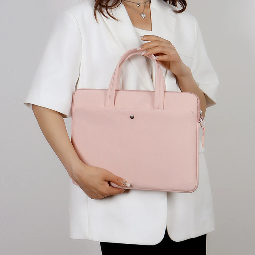 Women Laptop Case Briefcase 13.3in 14.6in 15.6in Handbag for Tablet Mobile Phone Laptop Bag for Mac Book Air Pro Lenovo Xiaomi HP
