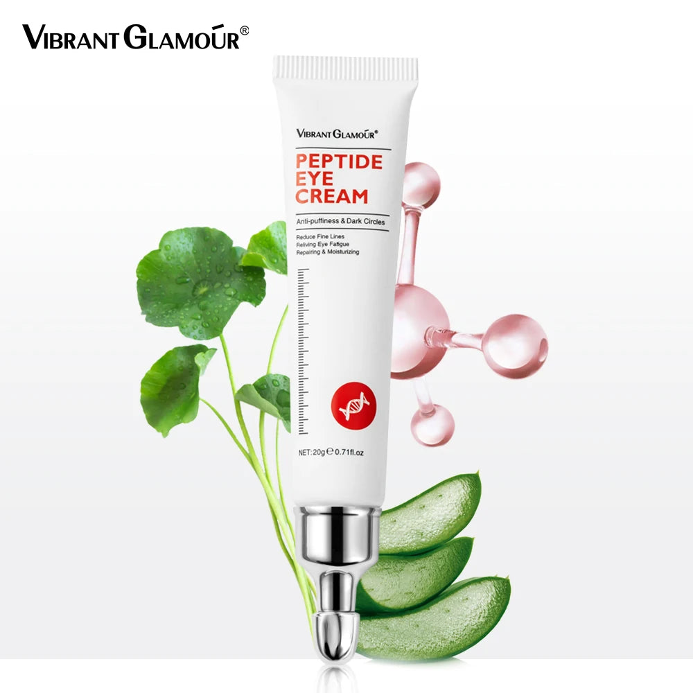 VIBRANT GLAMOUR Eye Cream Peptide Collagen Serum Anti-Wrinkle Anti-Age Remove Dark Circles Against Puffiness And Bags 5PCS