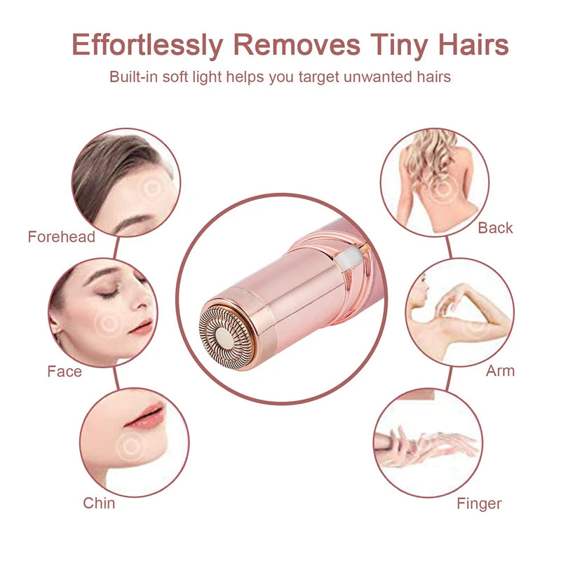 1PC Electric Hair Removal Machine Eyebrow Trimmer Hot Sales Portable Lipstick Shaver Women's Hair Remover Mini Shaver Epilator