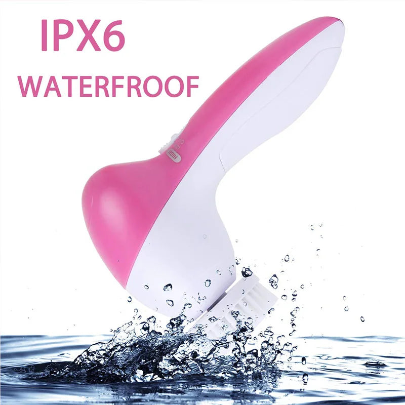 5 in 1 silicone cleanser, Deep Cleanser, pore cleanser, facial massage, skin care, waterproof makeup brush new