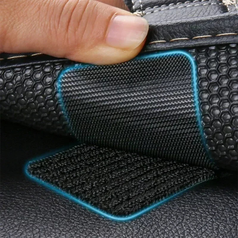 NEW Arrivals 100PCS Set Super Strong Sewing Double Sided Carpet Fixing Sticker Self Adhesive Car Carpet Fixed Patch Fastener Sheets Sofa Floor Foot Mats Anti Skid Grippers