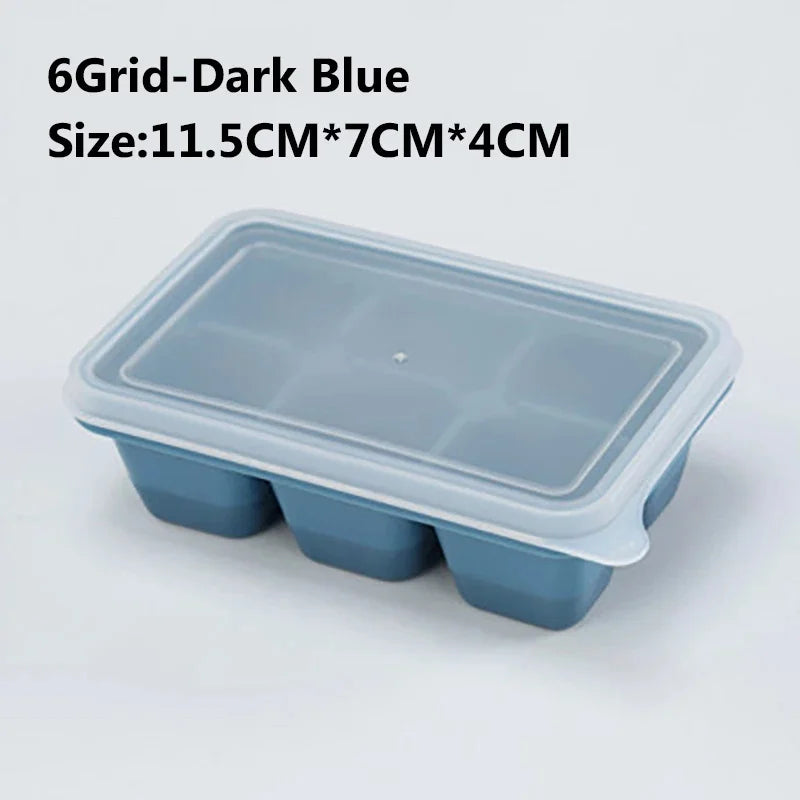 NEW Arrivals 4PCS Set 160 Grid Big Ice Tray Mold Giant Jumbo Large Food Grade Silicone Ice Cube Square Tray Mold DIY Ice Maker Ice Cube Tray for Cocktails