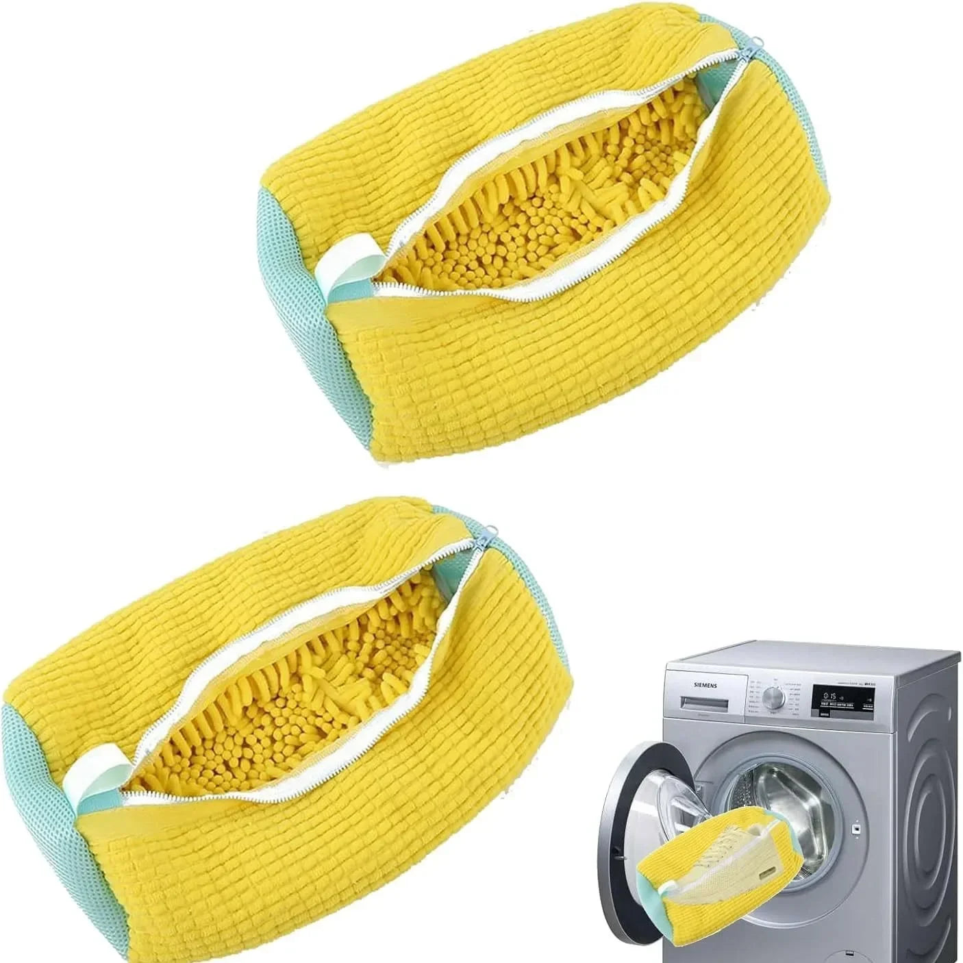 NEW 4pcs Set 3 Colors Laundry Bag Shoe Washing Net Washing Bag Padded Net Laundry Shoes Household Machine Washing Shoes Bags Drying Bags