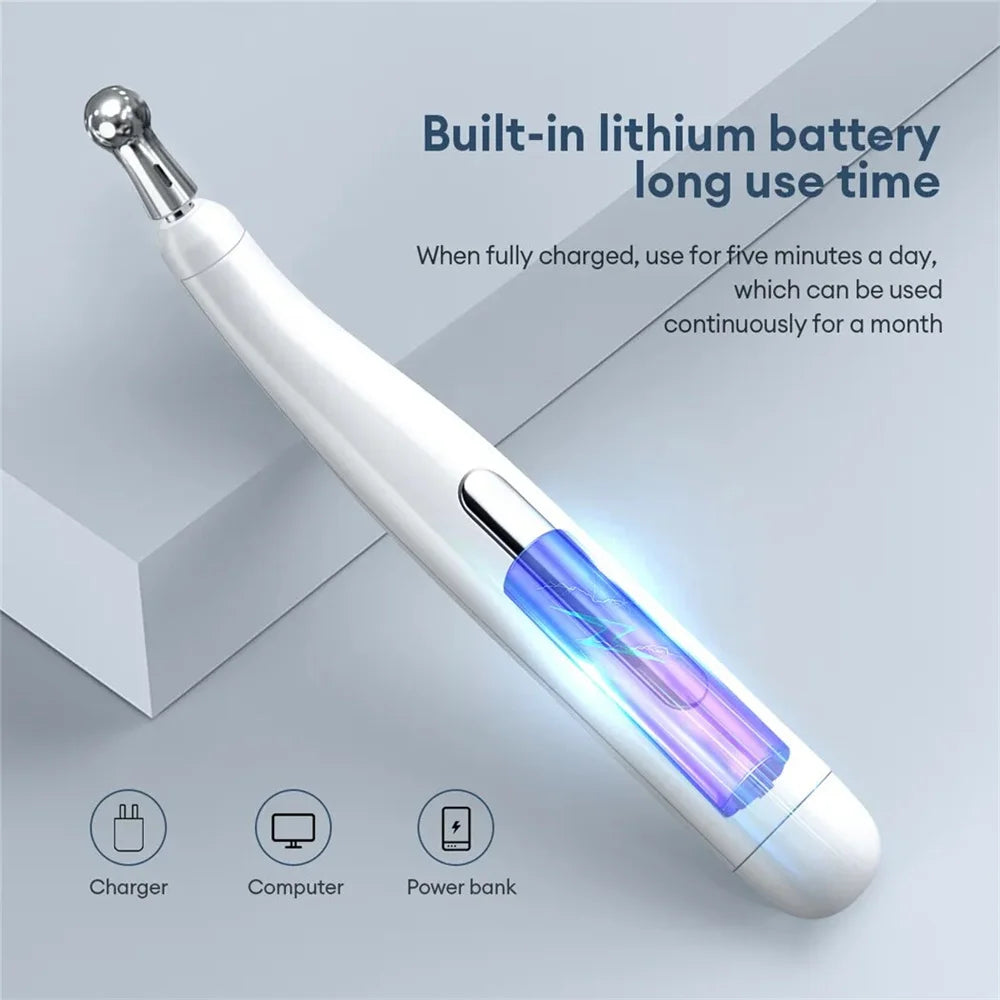 NEW Arrivals 5 IN 1 Set Electronic Acupuncture Massage Pen Smart Pulse Meridian Energy Pen Pain Relief Microcurrent Pulse Muscle Massage Stick Kit Health Care Supplies