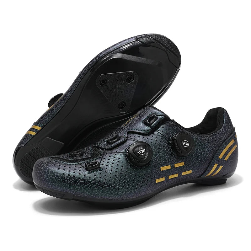 NEW Arrivals 3 Colors Women Men Cycling Bike Unisex Racing Road + Mountain Professional Sneakers Bicycle Speed Cleats MTB Road Fashion Biking Sport Professional Rubber Flat Dirt