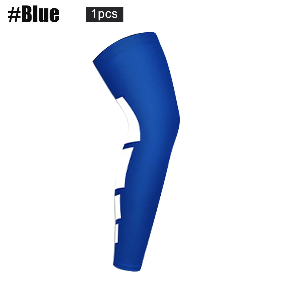 NEW Arrivals Leg Compression Sleeves, Full Leg Sleeve Long Knee Brace Knee Support Protect Basketball Football Volleyball Cycling Men Women Sports Apparel Accessories