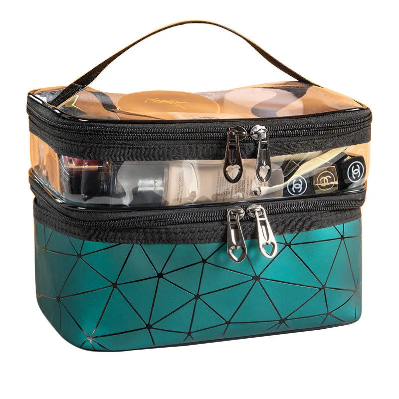 Double portable large capacity makeup bag Ringer travel multifunctional toiletry bag portable storage bag
