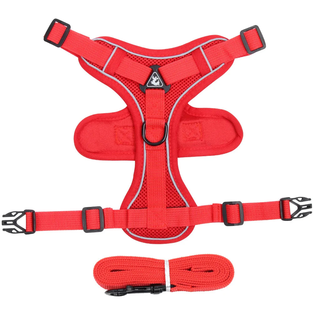 NEW Arrivals Cats Dog Harness for Big Dog Vest Fashion Chest Strap Reflective and Breathable Cat Walking Rope Dog Rope Cat Harness Pets Safety Accessories