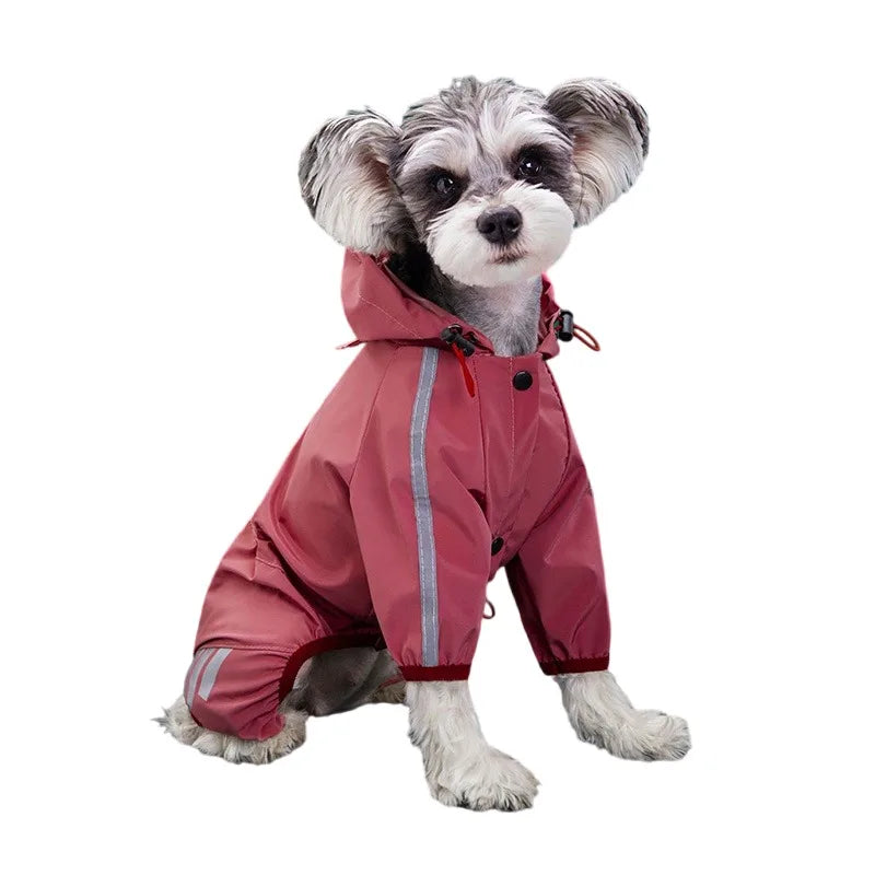 Dog Rain outerwear Reflective Waterproof Pet Clothes for Chihuahua Maltese Rain Small Medium Dogs suit Dogs Overalls