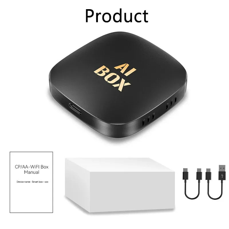 Android 13 Ai Box Wired to Wireless Car Play Android Auto Adapter WiFi For YouTube Netflix Cars Smart Ai Box Built in Play Store