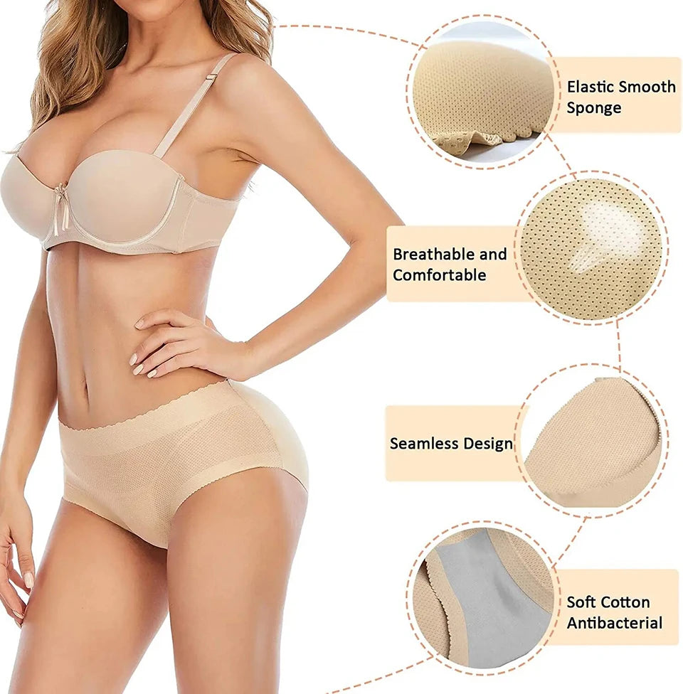 Hot Sale Butt Lifter Shaper Panties Women Hip Enhancer Shapewear High Waist Fake Buttocks Push Up Control Panties Padded Underwear Briefs Female Ladies High Quality Fashion Underwear Supplies