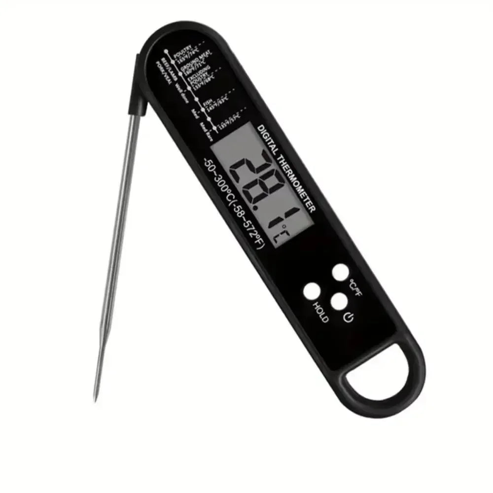 NEW Arrivals -50 300C Waterproof Digital Food Kitchen Thermometer For Oven Meat Cooking Grilling With Rotating LCD Screen Alarm Function Outdoor BBQ Picnic Camping Cooking Accessories