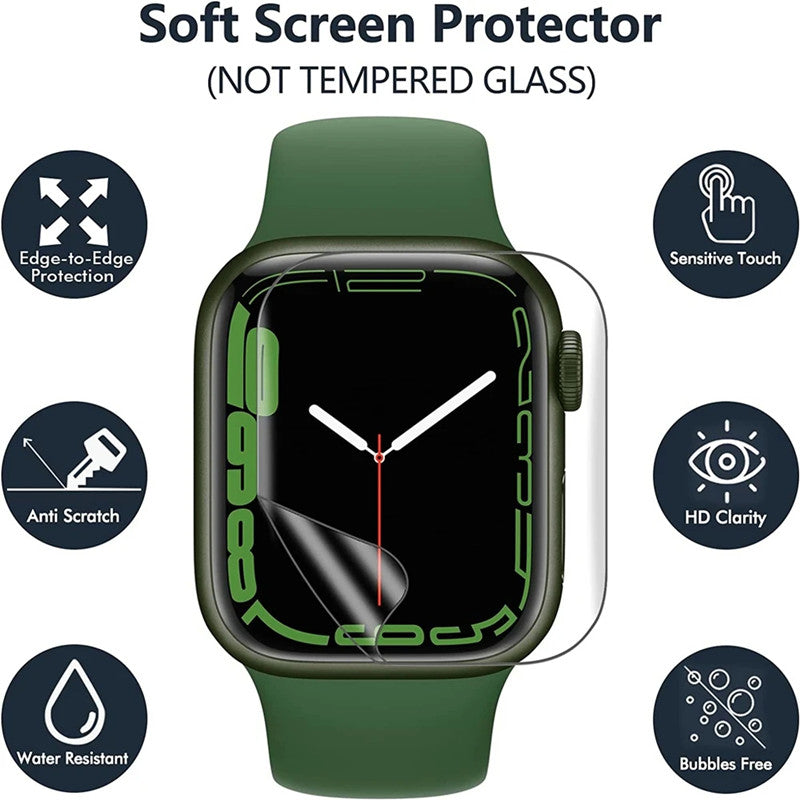 5PCS Set Hydrogel Film for Apple Watch 9 5 6 10 3 2 1 40MM 44MM 42MM 46MM Screen Protector for Apple Watch Ultra 49MM 7 8 41MM 45MM Watches Accessories Electronics Supplies