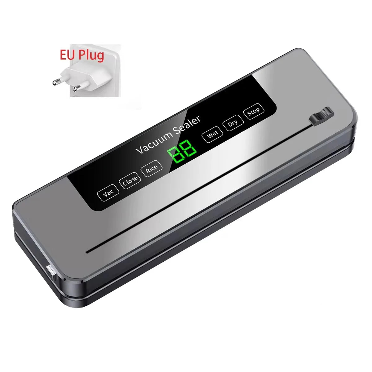 NEW Arrivals Electronic Vacuum Sealer Machine Food + 100PCS Bags Set Wet Dry with Kitchen Storage Sealing Machine Built-In Cutter Food Vacuum Packaging Machine