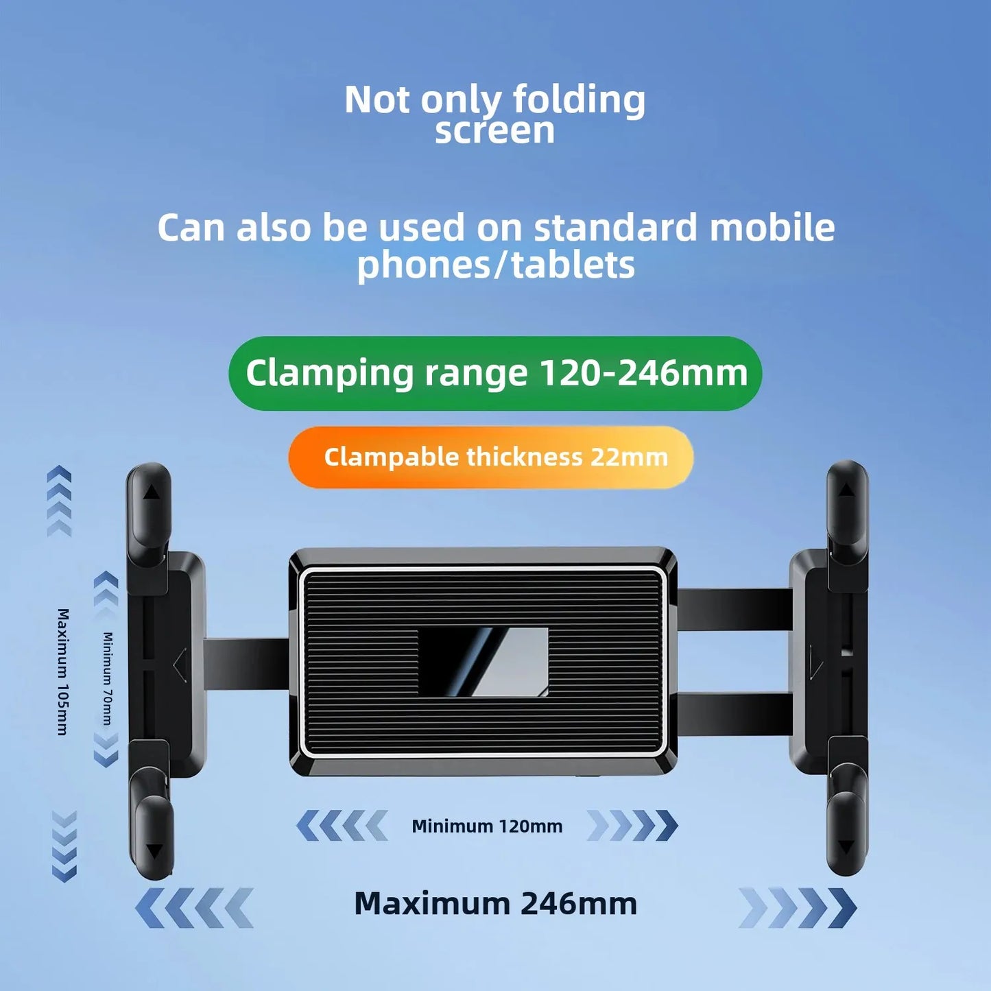 NEW Arrivals Universal Mountaintop Electric Vehicle Dynamic Bicycle Fitness Equipment Baby Phone Tablet Anti-Loose Support Holder Sports Supplies